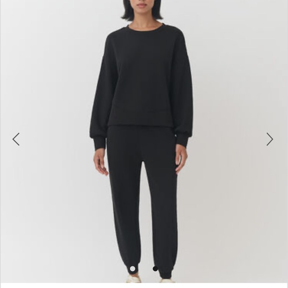 Terry Balloon Sleeve Sweatshirt and jogger - Picture 1 of 8